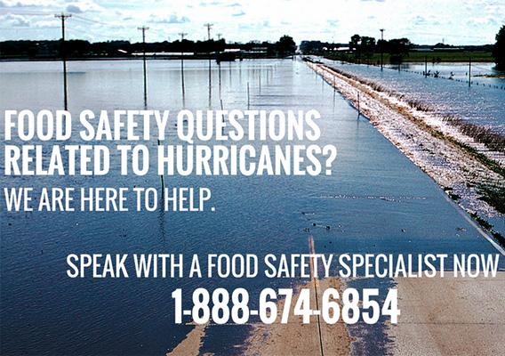 Consumers with questions about food safety related to power outages, or any other food safety question, should call the USDA Meat and Poultry Hotline at 1-888-MPHotline.