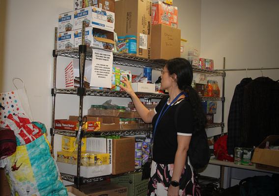 Sonoma County Human Services Department’s food pantry
